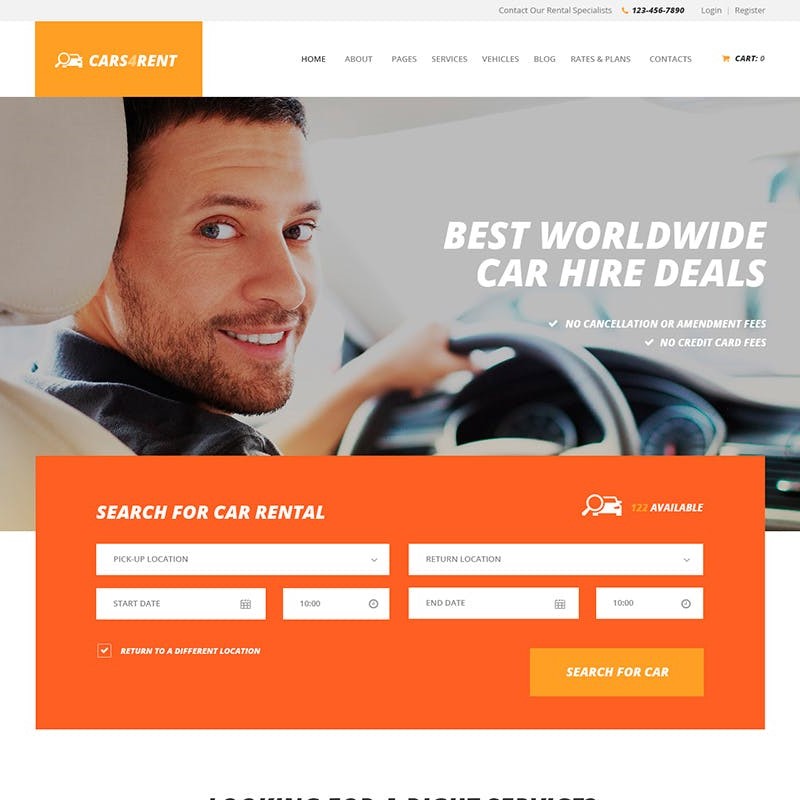 Cars4Rent – Araç Kiralama WordPress Teması